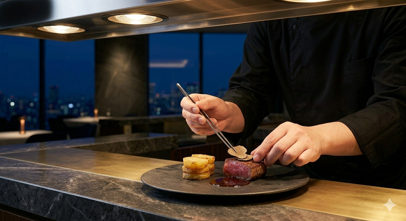 Étoile コースのメイン肉料理